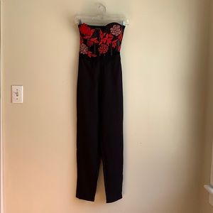 Bebe black jumpsuit size 00